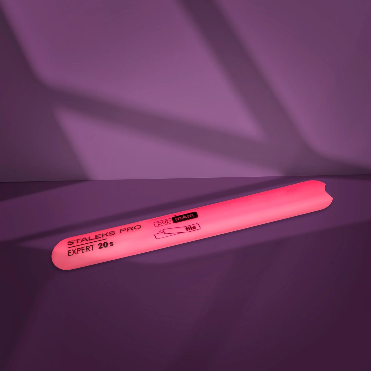 Straight beveled plastic base for nail file EXPERT 20s (130 mm)