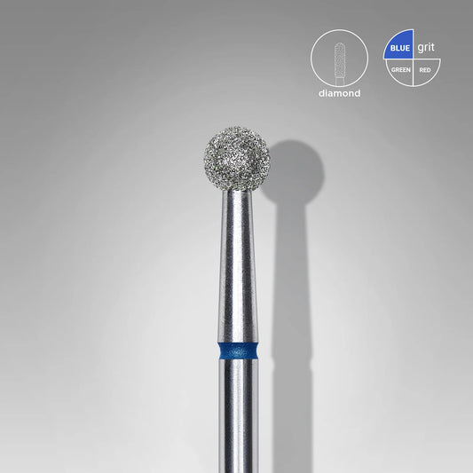 Diamond nail drill bit ball blue EXPERT head diameter 4 mm