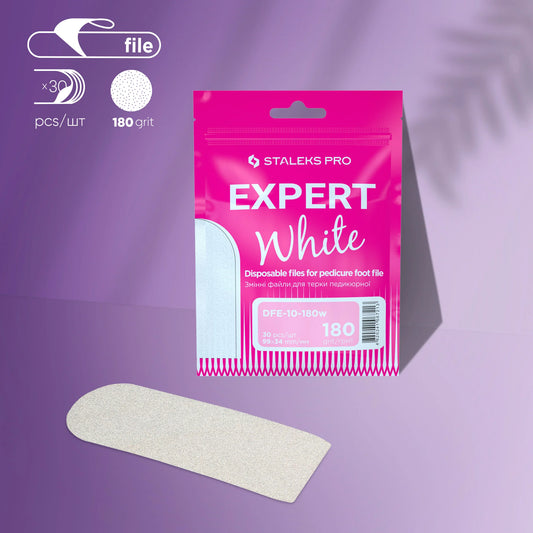 Disposable white files for metal foot file EXPERT 10 - 180 grit