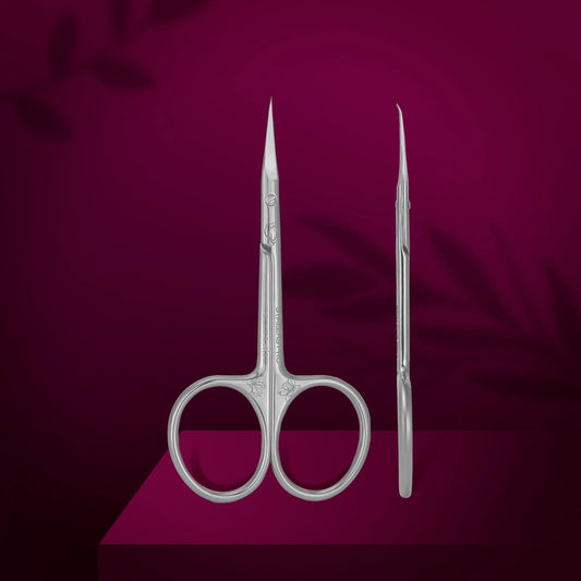 Professional cuticle scissors with hook EXCLUSIVE 23 TYPE 2 (magnolia)