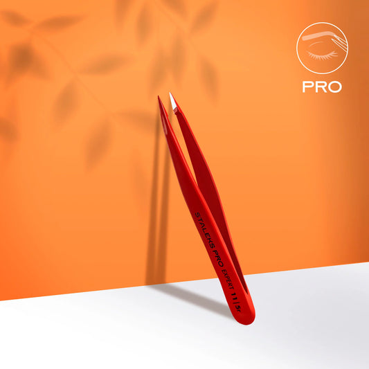 Eyebrow tweezers EXPERT 11 TYPE 5 (point) Red