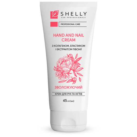 Cream for hands and nails with collagen, elastin and peony extract Shelly 45 ml