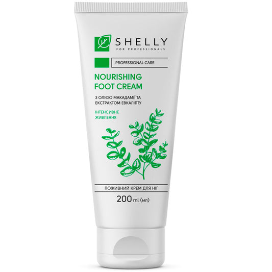 Nourishing foot cream with macadamia oil and eucalyptus extract Shelly 200 ml
