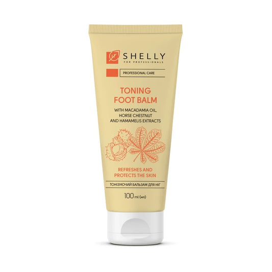Toning foot balm with macadamia oil, extracts of horse chestnut and witch hazel Shelly 100 ml
